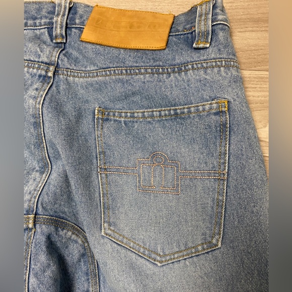 Vtg ICON Barrier Motorcycle Jeans, lined, with ARAMID reinforced knees Sz 38 - Picture 9 of 14